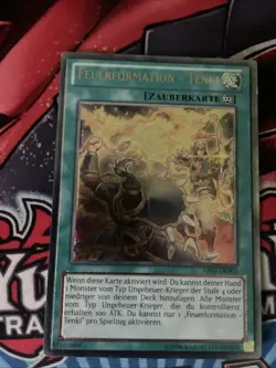 Tenki Fire Formation AP03-DE003 Ultimate Rare Yu-Gi-Oh Card NM/LP Condition - Image 1