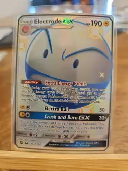 Pokemon TCG Electrode GX Holo Shiny Vault Ultra Rare Card SV57/SV94 Hidden Fates - Image 1
