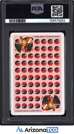 Pokemon Stadium 1998 Charmander Jack Of Spades Red Playing Card Japanese PSA 9 - Image 2