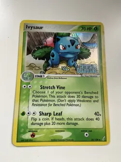 Pokemon Ivysaur Crystal Guardians 35/100 Hologram Pokemon Card Great Condition - Image 3