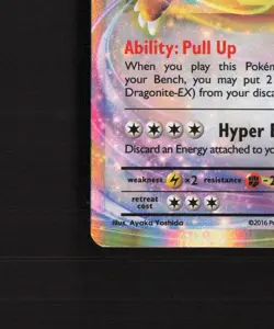 Dragonite EX 72/108 Evolutions Ultra Rare Holo Pokemon Card LP - Image 5