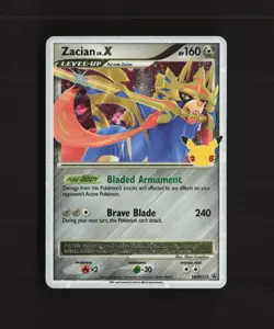 Zacian LV.X SWSH135 Sword & Shield Black Star Promo Holo Pokemon Card NM - Image 1