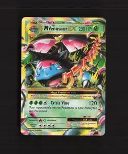 Mega M Venusaur EX 2/108 Evolutions Ultra Rare Holo Pokemon Card LP - Image 1