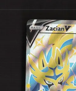 Zacian V SWSH292 Sword & Shield Full Art Black Star Promo Holo Pokemon Card NM - Image 3