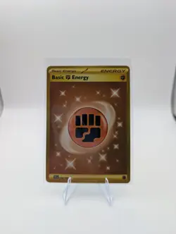 Pokemon TCG Basic Fighting Energy Scarlet & Violet-Base Set Holo Card 258/198 - Image 1