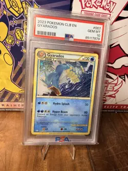 2023 POKEMON TRADING CARD CLASSIC BLASTOISE & SUICUNE ex GYARADOS 007/034 PSA 10 - Image 1