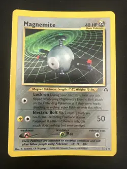 Magnemite 7/75 Neo Discovery Holo Vintage Pokemon Card - Image 2