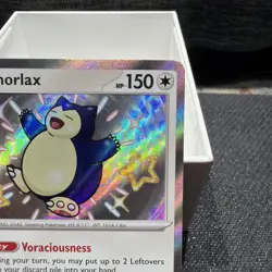 Pokemon Snorlax TCG Baby Shiny Holo Card 202/091 Paldean Fates Mint Condition - Image 3