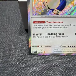 Pokemon Snorlax TCG Baby Shiny Holo Card 202/091 Paldean Fates Mint Condition - Image 4