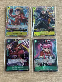 One Piece TCG Illustration Box Volume 3&4 PROMO CARDS (SET OF 4) - Image 1