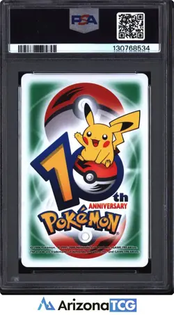 Pokemon Carvanha/Sharpedo 9 Green Clubs 10th Anniversary Playing Cards PSA 5 - Image 2
