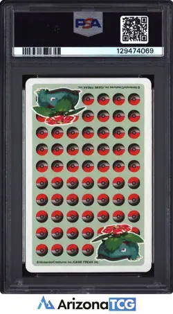 Pokemon Stadium 1998 Alakazam King Of Clubs Green Playing Card Japanese PSA 9 - Image 2