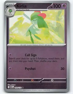 Kirlia #059/132 Reverse Holo Pokemon Card ME01: Mega Evolution - Image 1