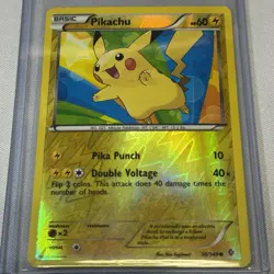 Pikachu 50/149 TCG Reverse Holo Boundaries Crossed Card LP - Image 1