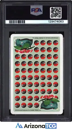 Pokemon Stadium 1998 Metapod Queen Of Hearts Green Playing Card Japanese PSA 6 - Image 2
