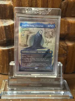 MTG Avatar Wan Shi Tong, Librarian Card Borderless Foil VERY MINT - Image 1