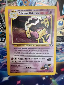 Pokemon Alakazam Sabrina's 16/132 Holographic Rare Gym Challenge TCG Card HP - Image 1