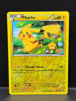 Pokemon Pikachu TCG Reverse Holo Card 27/111 XY-Furious Fists - Image 1
