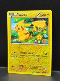Pokemon Pikachu TCG Reverse Holo Card 27/111 XY-Furious Fists - Image 2