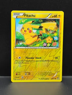 Pokemon Pikachu TCG Reverse Holo Card 27/111 XY-Furious Fists - Image 3