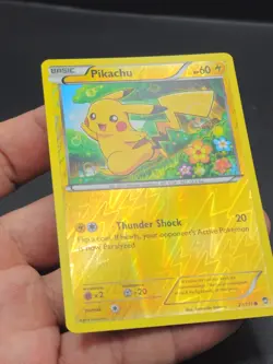 Pokemon Pikachu TCG Reverse Holo Card 27/111 XY-Furious Fists - Image 5