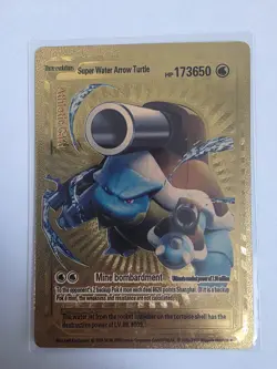 Custom Display Gold Foil Super Water Arrow Turtle Card 173650hp - Image 1