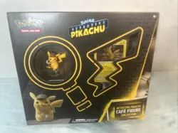 Pokemon TCG Detective Pikachu Cafe Figure Collection, Promo Card 4 Booster Set - Image 1