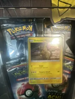 Pokemon TCG Detective Pikachu Cafe Figure Collection, Promo Card 4 Booster Set - Image 3