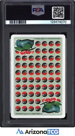Pokemon Stadium 1998 Chansey Ace Of Hearts Green Playing Card Japanese PSA 8 - Image 2