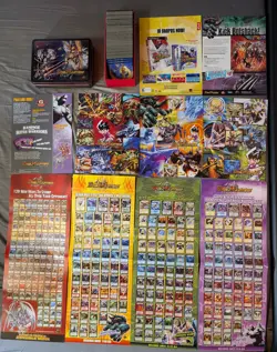 Duel Masters trading cards 350+ lot with posters and sticker sheets holos - Image 3