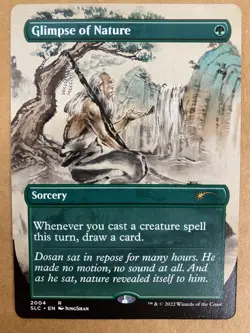 MTG 1x Glimpse of Nature # 2004 Secret Lair Drop Magic the Gathering Card x1 NM - Image 1