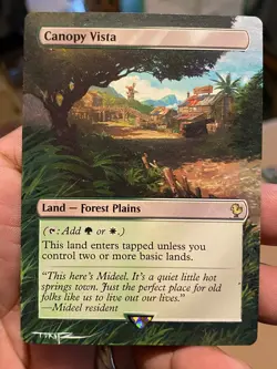 Canopy Vista MTG Final Fantasy Commander Hand Painted Extended Altered Art Tentz - Image 2