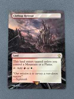 Clifftop Retreat MTG Final Fantasy Commander Hand Painted Full Altered Art Tentz - Image 1