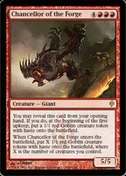 1 x Chancellor of the Forge - New Phyrexia - Heavy Play - MTG - Image 1