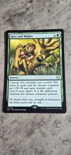 Spry and Mighty Lorwyn Eclipsed Regular Sorcery Rare MTG NM - Image 1