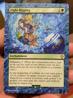 Fight Rigging MTG Final Fantasy Commander Hand Painted Full Altered Art Tentz - Image 2
