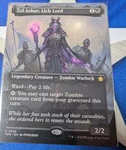 Zul Ashur, Lich Lord Borderless FDN NM NonFoil MTG Foundations - Image 1