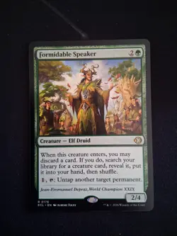 Formidable Speaker#176 Rare - MTG Lorwyn Eclipsed ECL PACK FRESH NM - Image 1