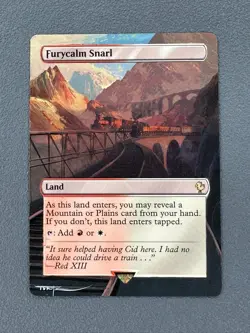Furycalm Snarl MTG Final Fantasy Commander Hand Painted Full Altered Art Tentz - Image 1