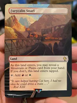 Furycalm Snarl MTG Final Fantasy Commander Hand Painted Full Altered Art Tentz - Image 2