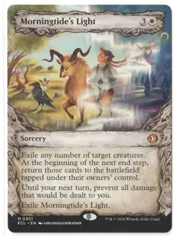 MTG Morningtide's Light #0301 Showcase Lorwyn Eclipsed MYTHIC Rare NM IN HAND - Image 1