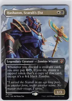 Hashaton, Scarab's Fist (Borderless) M Commander: Aetherdrift 1 NM - Image 1