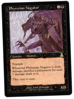 Phyrexian Negator -- MTG (SP+ Quality) - Urza's Destiny - See scans!! - Image 1