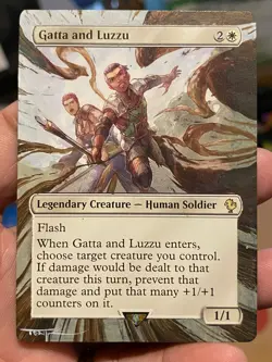 Gatta and Luzzu MTG Final Fantasy Commander Hand Painted Full Altered Art Tentz - Image 2