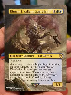 Kimahri, Valiant Guardian Final Fantasy Commander Hand Painted Altered Art Tentz - Image 2