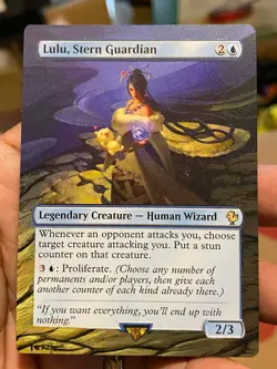 Lulu, Stern Guardian MTG Final Fantasy Commander Hand Painted Altered Art Tentz - Image 2