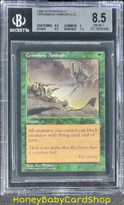 MTG Stronghold 1998 Crossbow Ambush BGS 8.5 NM/MT+ English STH Common - Image 1