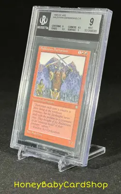 MTG Ice Age 1995 Balduvian Barbarians BGS 9.0 MINT Silver Age Iconic Staple - Image 3
