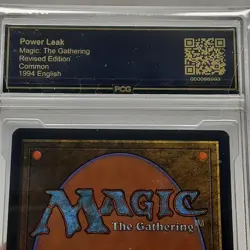 MTG - Revised - Power Leak - Graded - PCG 9.5 - Vintage - Image 5