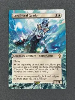 Lord Jyscal Guado #23 MTG Final Fantasy Commander Hand Painted Altered Art Tentz - Image 1